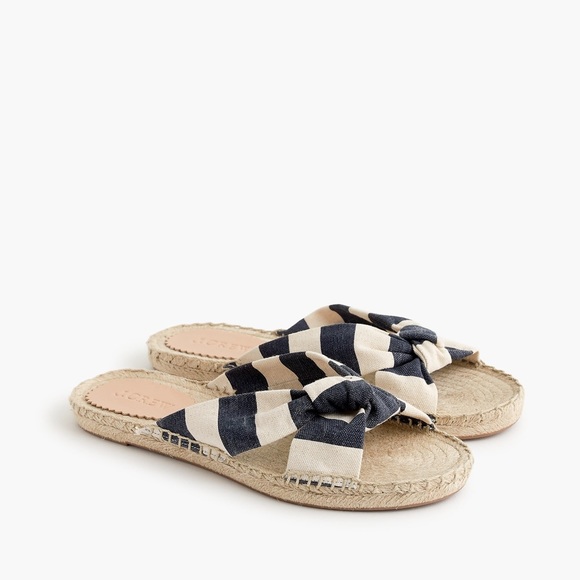J. Crew Shoes - J Crew Knotted espadrille slides